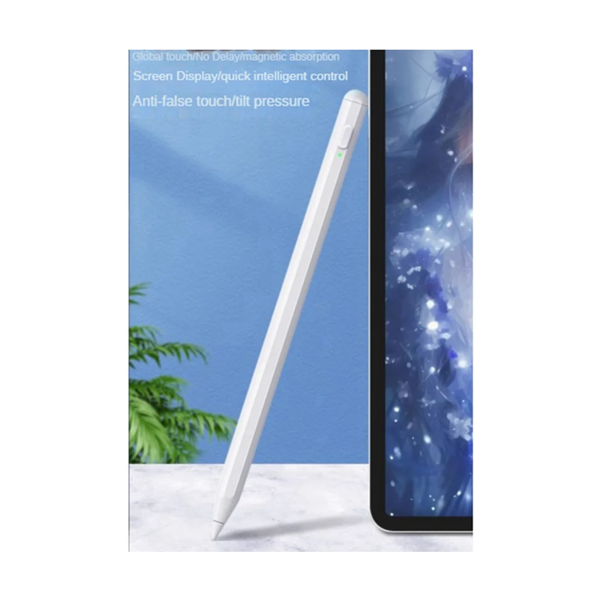 For Apple Handwriting Pen Portable Capacitive Pen iPad Bluetooth Touch Pen Drawing Brush Stylus Pen, Black