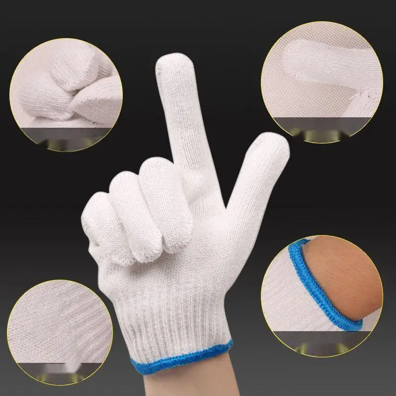 24 PCs Wear-Resistant Work Non-Slip Gloves Thickened