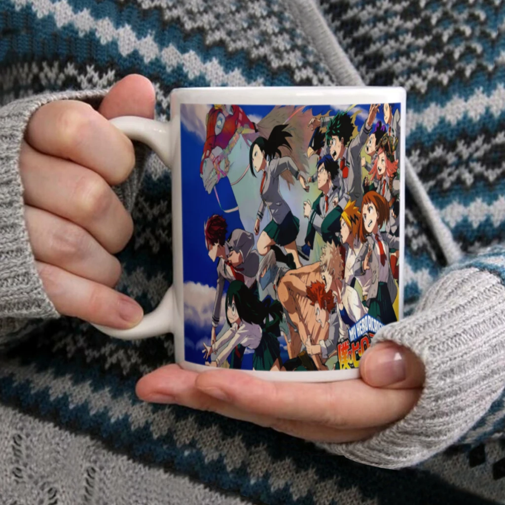 My Hero Academia White Mug 11oz Ceramic Tea Cup Coffee Mug Friends Birthday Gift11oz