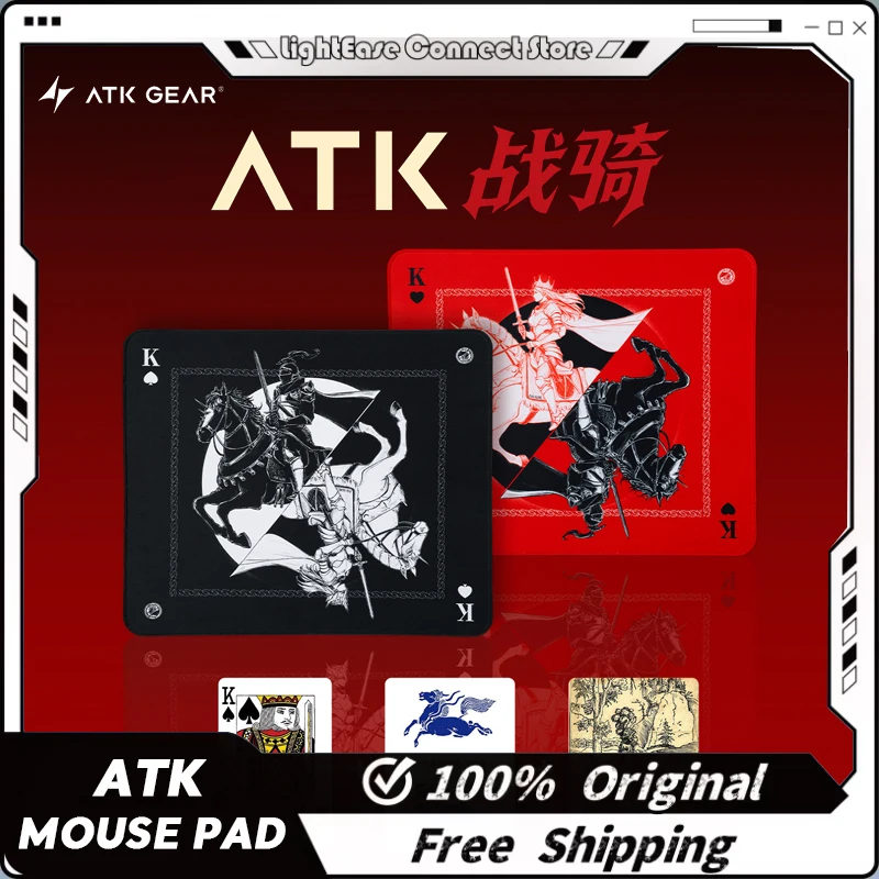 

ATK GEAR Gaming Mouse Pad Original War Knight Illustration Ultra Fine Fiber Polyurethane Base For FPS Valorant Delta Force Gamer
