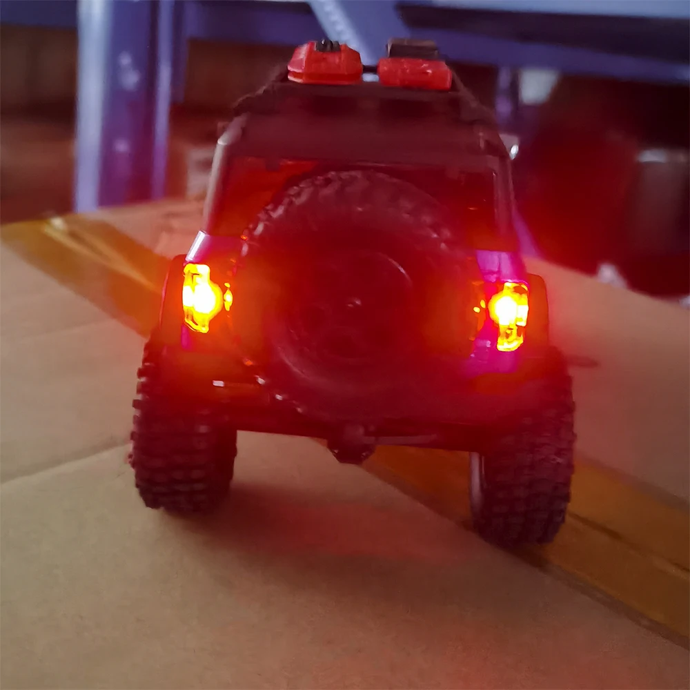 MIBIDAO Simulation Rear LED Tail Light for Axial SCX24 AXI00006 Bronco 1/24 RC Model Crawler Car Model Upgrade Parts