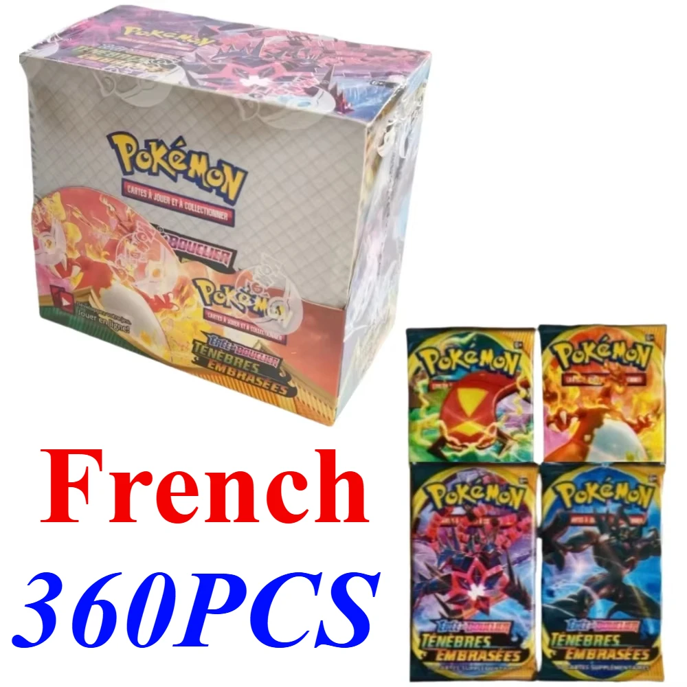 360 cartes Pokémon version française 151 Aventures Ensemble Obsidian Flames Tenebres Embrasees Booster Battle Transaction Cards