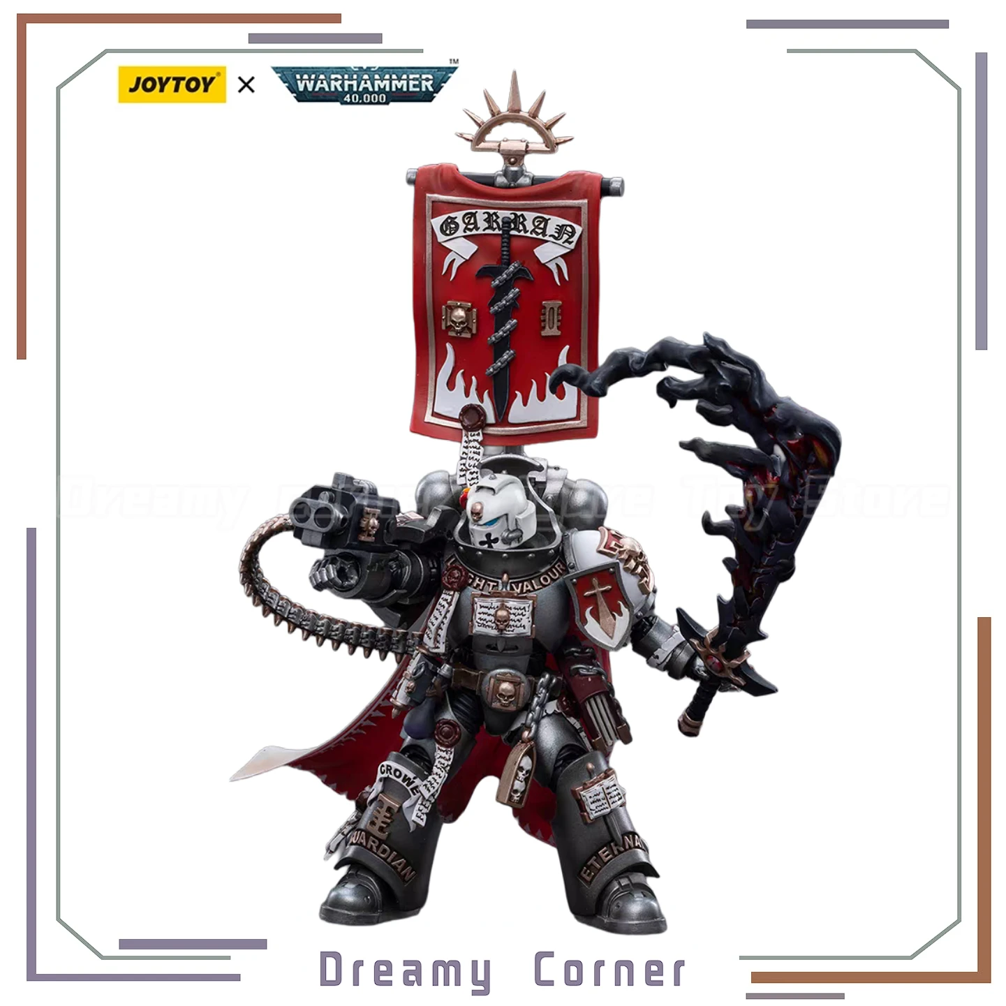 

【In stock】Original JOYTOY Warhammer 40K Grey Knights Castellan Crowe 1/18 Action Figure with Articulated Joints