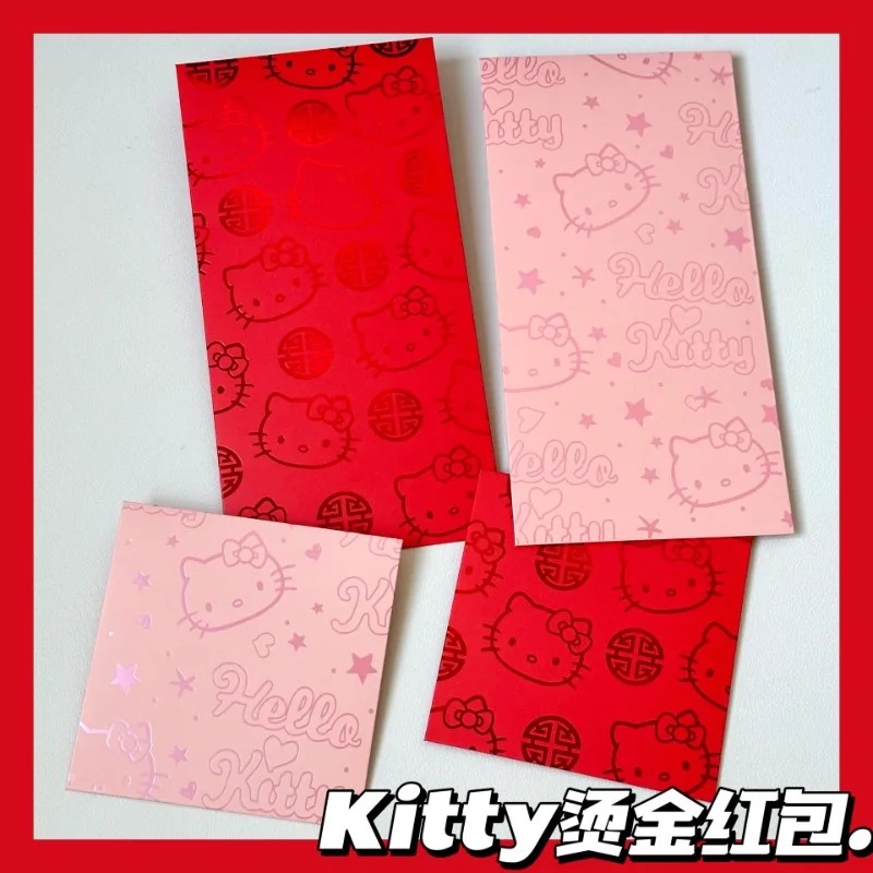 

Hello Kitty Sanrio анимация периферийные устройства мультфильм милый красный конверт творческая личность Kawaii фестиваль красный конверт счастливая сумка