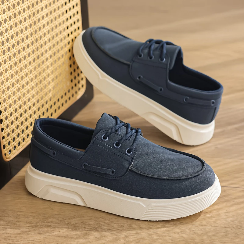 Summer Men's Casual Shoes Comfortable Platform Designer Loafers For Men Moccasins Breathable Slip-on Shoes Man Flat Office Shoes