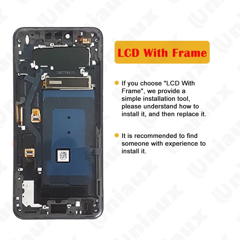 Imagem -04 - Amoled Touch Screen Digitizer Assembly Display Lcd com Frame Apto para lg g8 Thinq G820 61