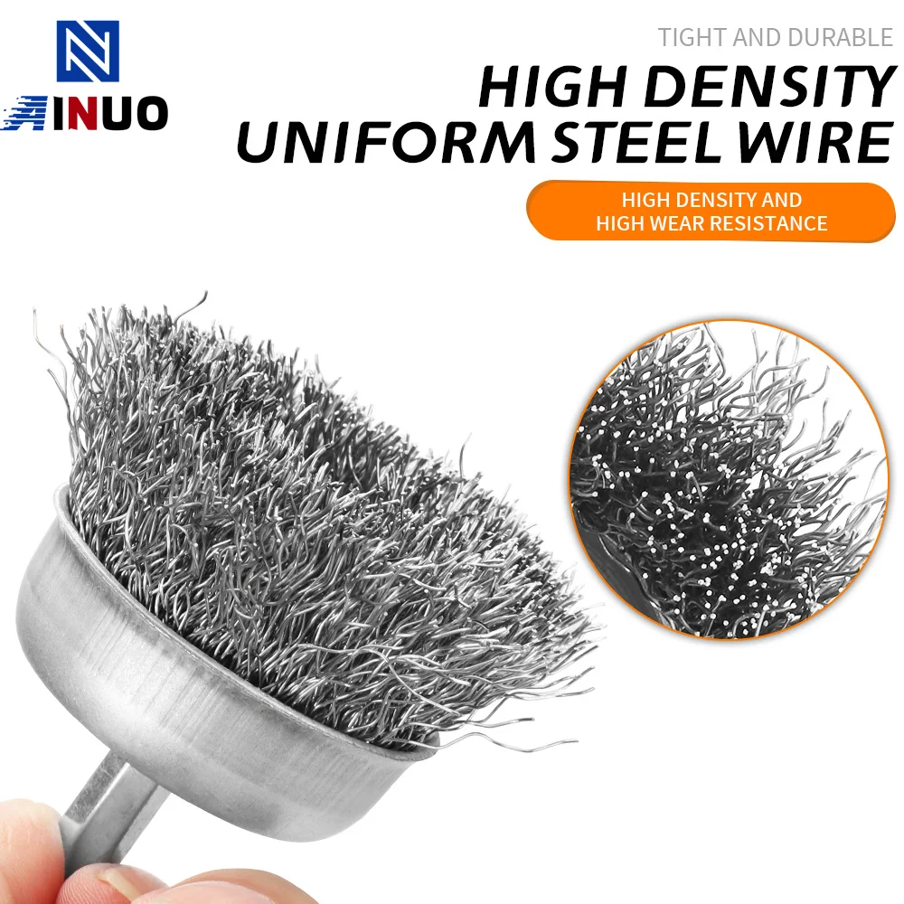 50mm Steel Wire Wheel Brush Metal Rust Removal Polishing Drill Brushes Drill Tool Accessories for Rotary Tool