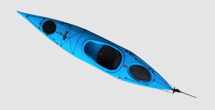 

3.6m single split ocean boat with rudder travel canoe three-section combined boat
