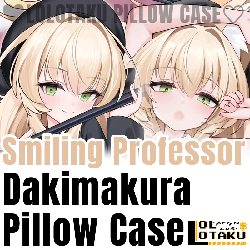 Smiling Professor Dakimakura Blue Archive Pillowcase Hugging Full Body Pillow Case Cushion Cover Home Bedding Decor Otaku YSLY