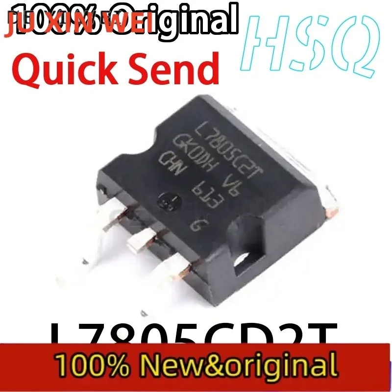 5PCS New L7805CD2T L7805C2T SMT TO-SOT-263 Three-end Regulator Tube 7805