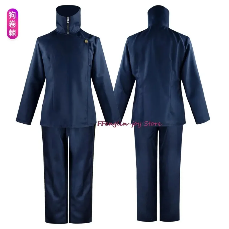 Anime Jujutsu Kaisen Cosplay Toge Inumaki Cosplay Kostüm Tattoo Aufkleber Perücke Anzüge Halloween Weihnachten Party Kleidung Für Frauen