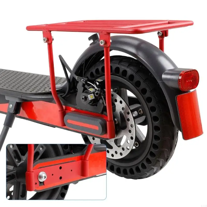 

Folded Rear Rack Easy To Fold Aluminum Storage Shelf For Convenient Commutes