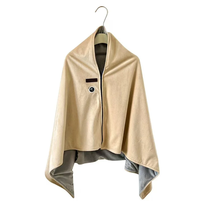 بطانية تدفئة يمكن ارتداؤها مع 3 مستويات تسخين، تسخين USB، بطانية تسخين شتوية، مكتب منزلي، تسخين خارجي، ودافئة للجسم #6