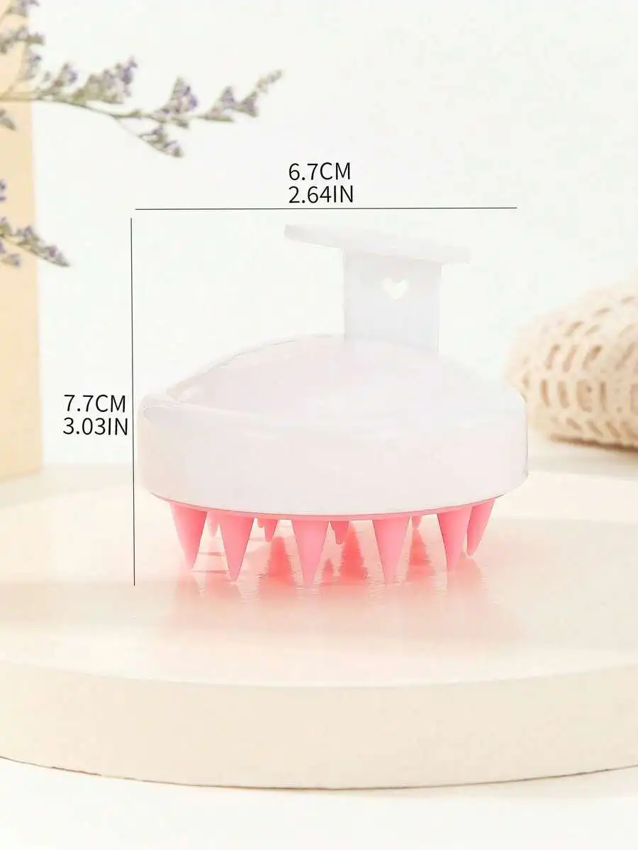 

2Pcs Scalp Massager Brush And Shampoo Squeeze Bottle For Hair Care