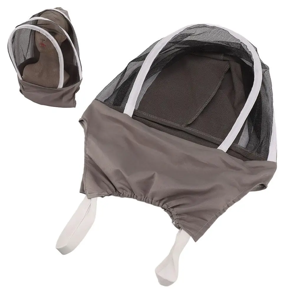 Professional Beekeeper Protective Hat & Veil High-Definition Mesh for Clear Vision Full Head & Neck Protection Anti-Bee Mask view 3