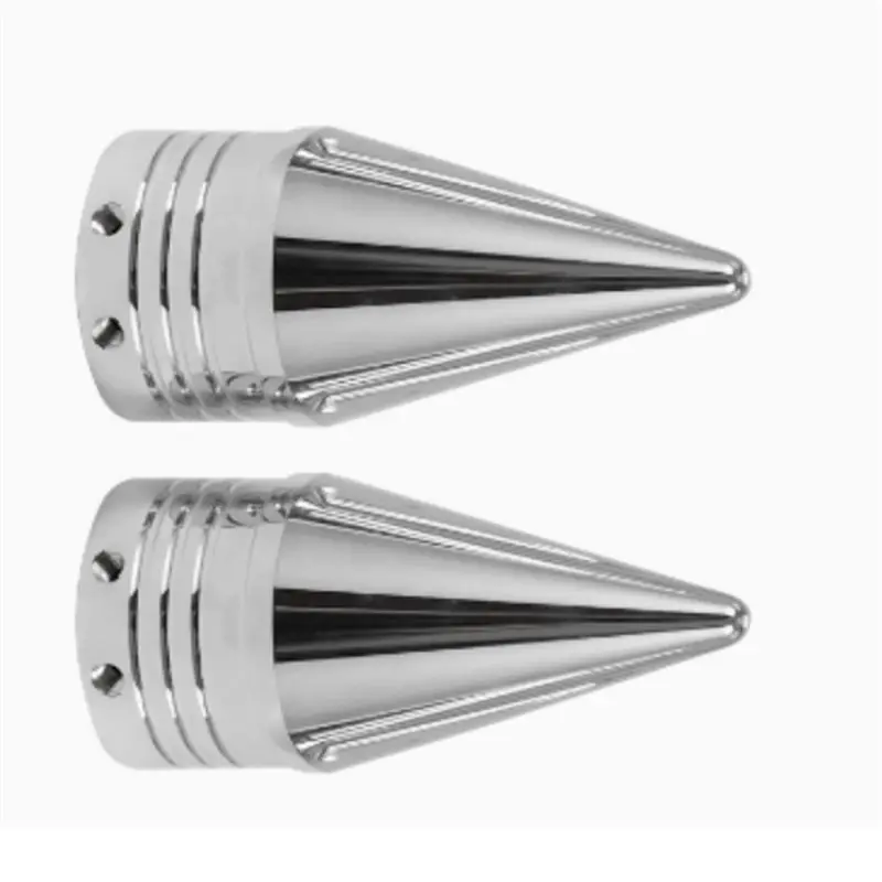 NEW HOT In Stock-For Touring Road King Dyna Softail Sportster Front Twisted Axle Nut Covers Motorcycle Spike Axle Caps