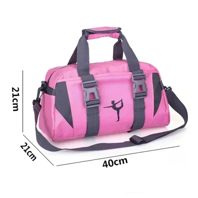 Torba fitness do jogi Wodoodporna nylonowa torba sportowa na ramię Crossbody dla kobiet Fitness Travel Duffel Clothes Gym Bags