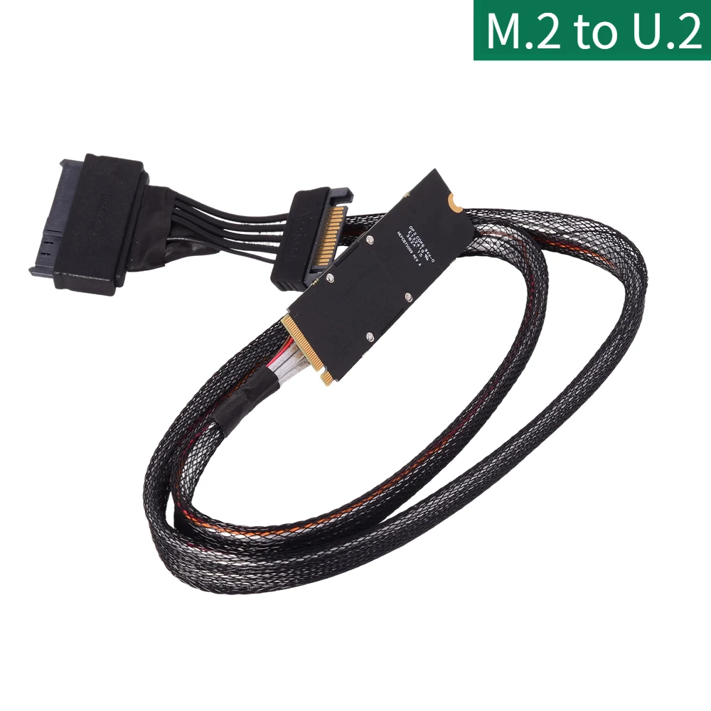 

Original Brand M.2 ssd To U.2 NVME SSD Adapter Cable U.2 To 8639 INTEL U2 P5800X for PCI-E 4.0 Solid-State Drive Cable 55CM 80CM