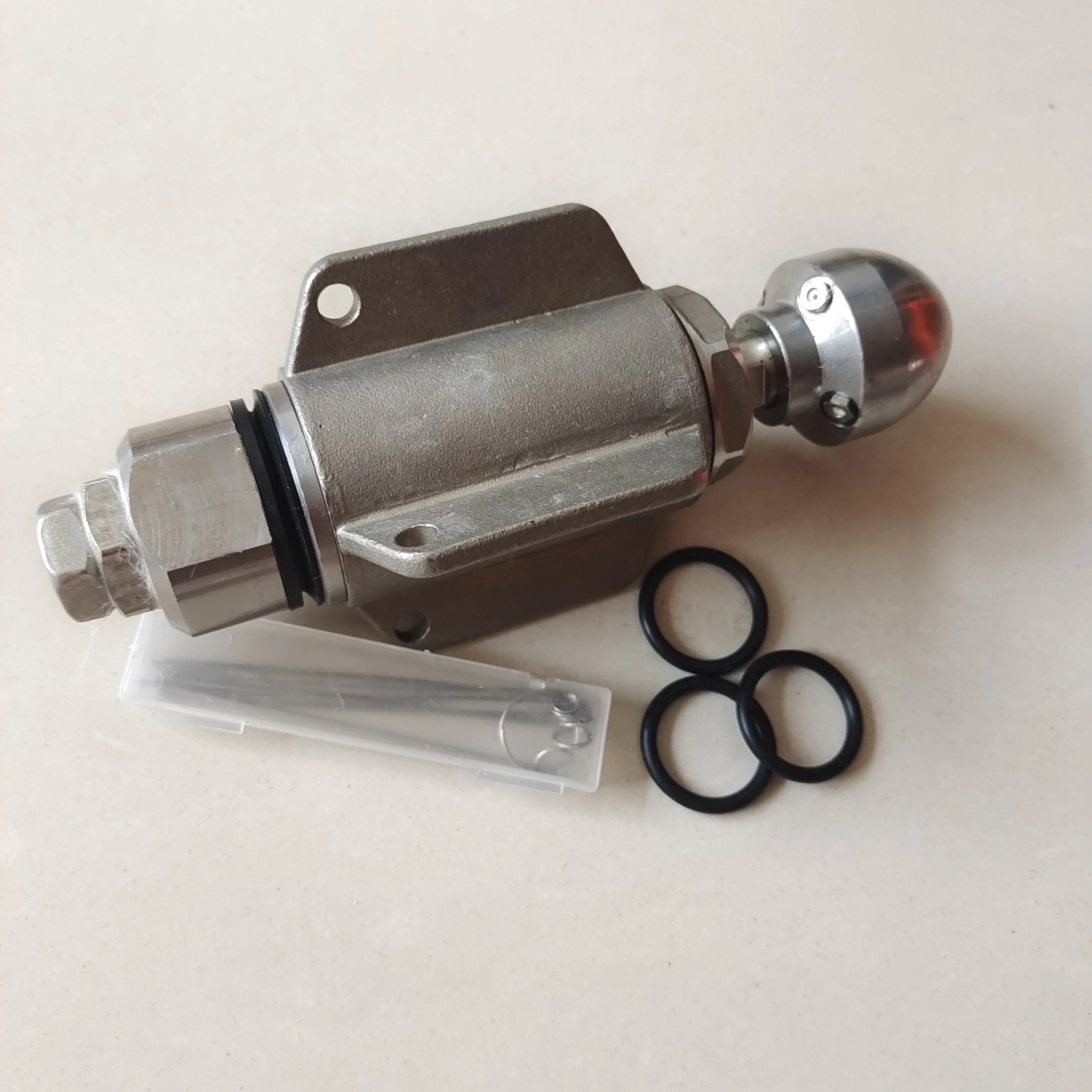 

300 bar high pressure Rotating cutting Sewer Jetter nozzle for pipe cleaning
