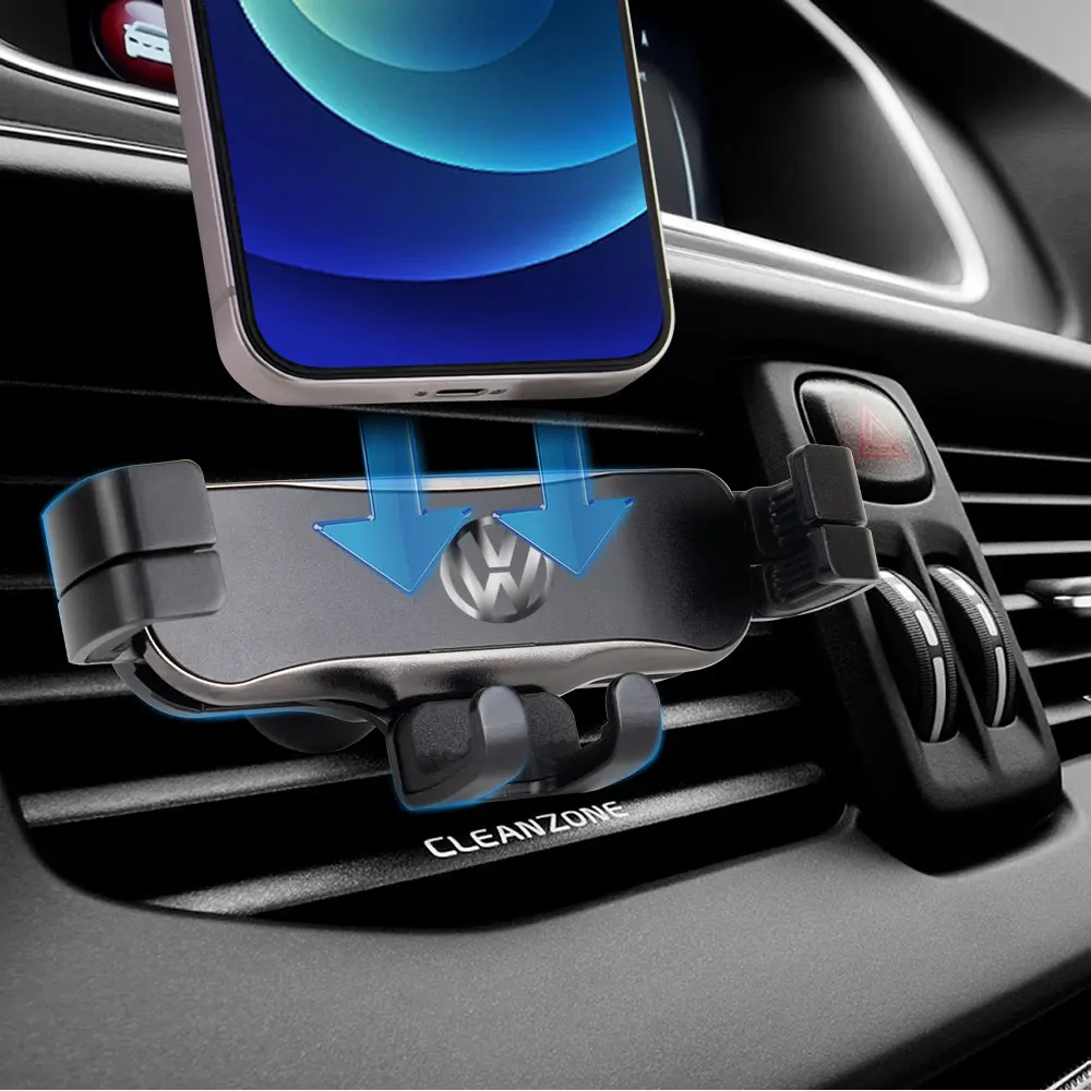 Gravity Car Air Vent Mount Clip Cell Phone Holder GPS Support Bracket For Volkswagen VW Caddy Beetle Touareg Tiguan Touran Golf