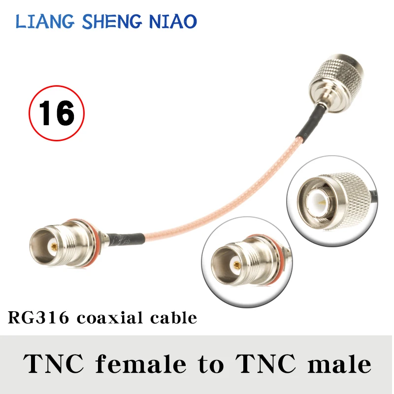 RF محوري الطائر ضفيرة كابل ، TNC أنثى جاك الجوز ، الحاجز إلى SMA ذكر التوصيل موصل ، مستقيم SMA إلى TNC إلى SMA كابل ، RG316