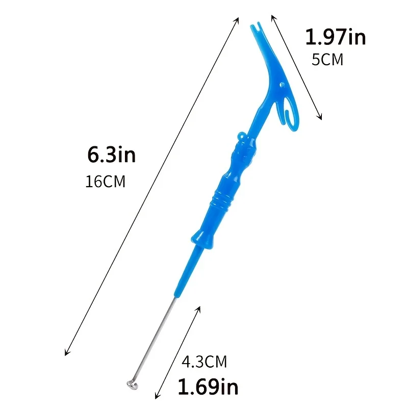 1 قطعة 3 في 1 النازع الصيد العالمي يطير مسمار عقدة ربط أدوات هوك مزيل سريعة عقدة ربط حلقة عقدة Tyer أداة لون عشوائي #6