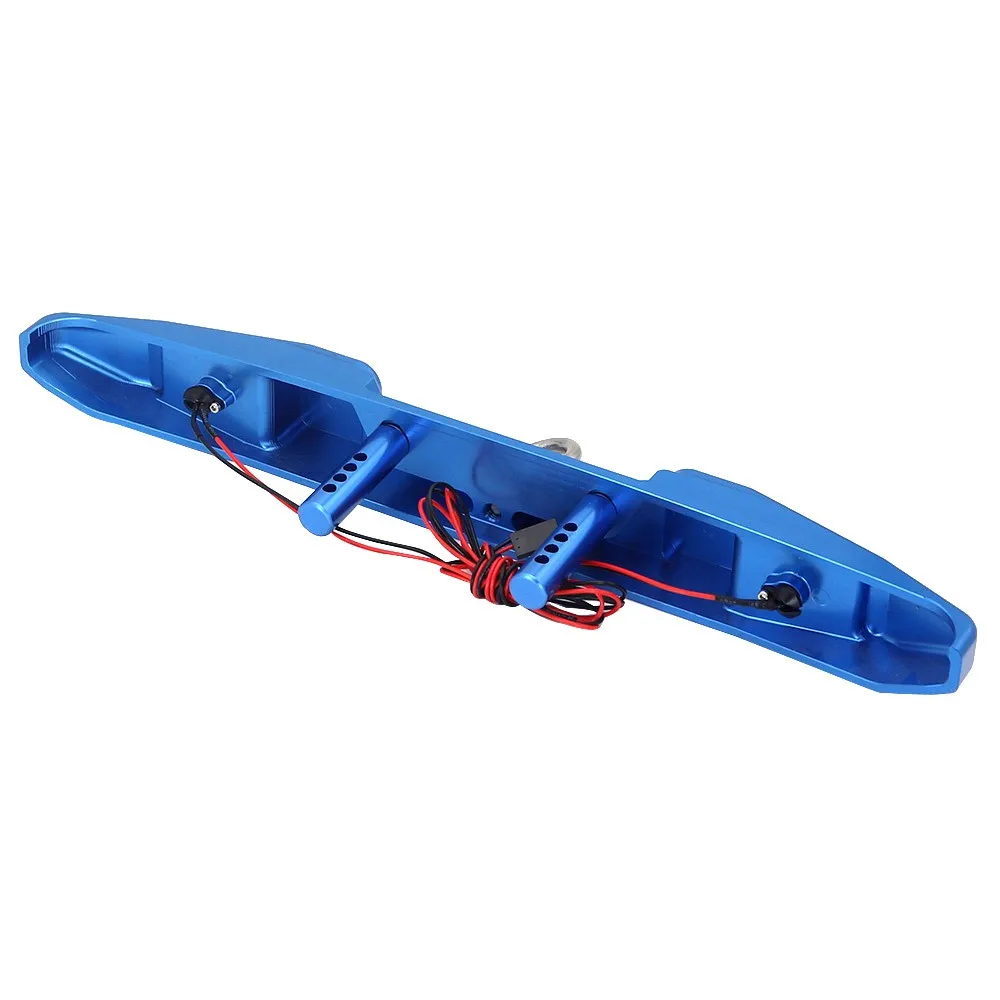 

Metal Alloy Aluminum Rear Bumper With Towing Hook + 5mm Led For Axial 1/6 Scx6 Jeep Jlu Wrang Ler 4wd Axi05000t1 Axi250002