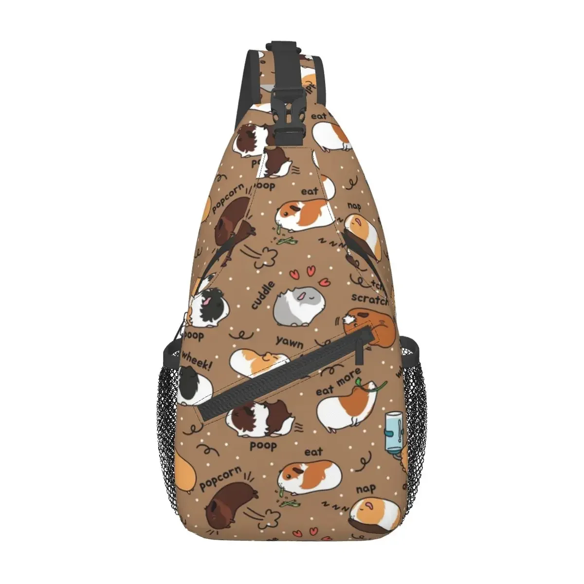 

Kawaii Guinea Pig Animal Sling Bag Chest Crossbody Shoulder Backpack Outdoor Hiking Daypacks Casual Bag