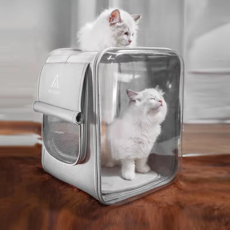 Escape-Proof Pet Travel Backpack  Shockproof Dog Space Capsule  Foldable Cat Carrier Portable Dog Travel Bag Pet Backpack