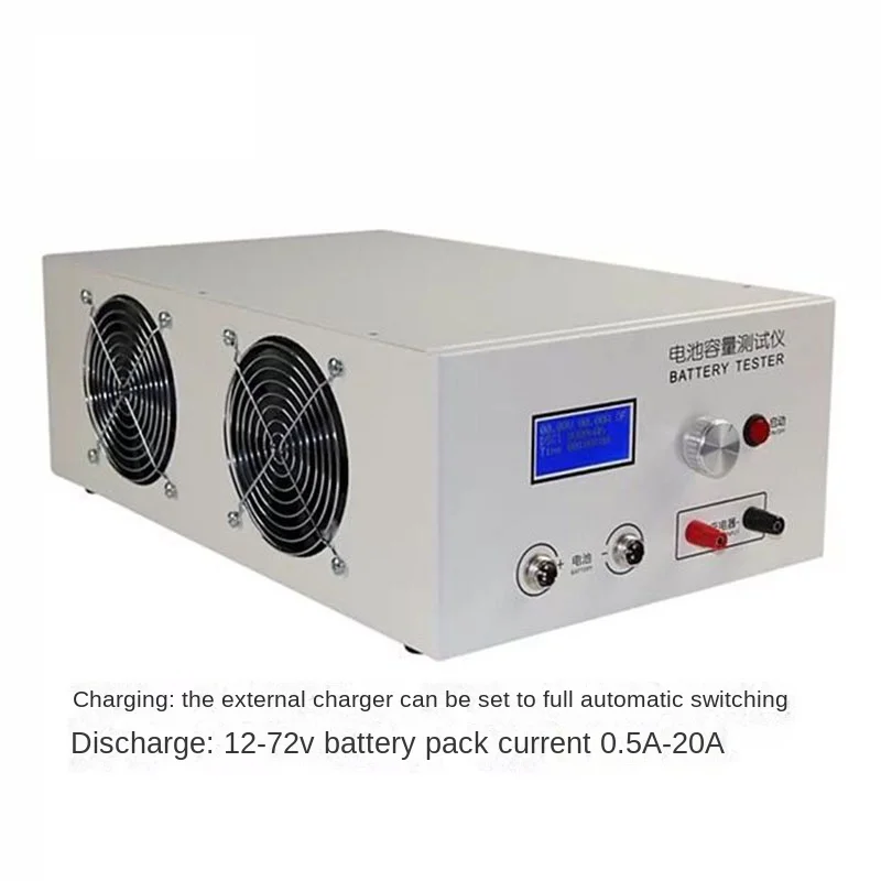 New Ebc-B20H 12-72V 20A Lead Acid Lithium Battery Capacity Tester Support External Charger Charging and Discharging 100-240V.