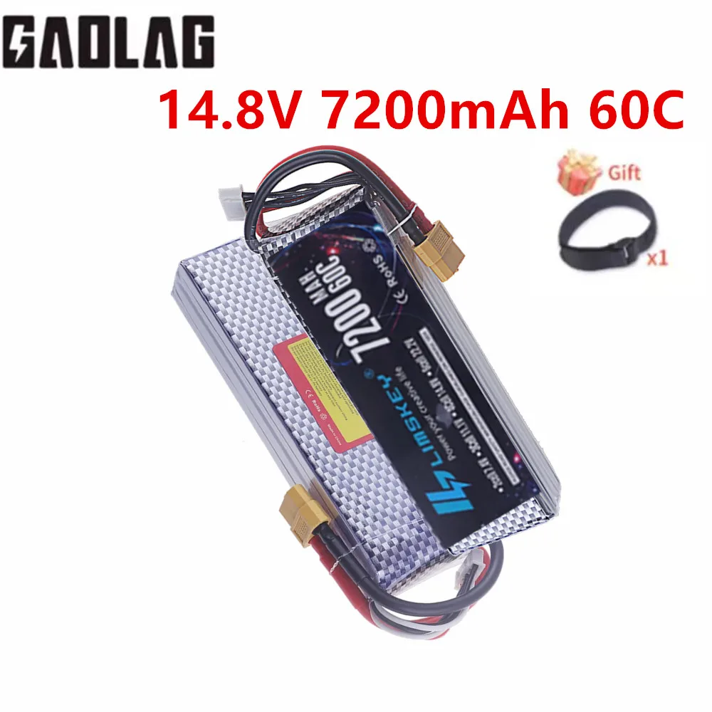 

GAOLAG 4s 14,8 В 7200 мАч Lipo аккумулятор 60C для вертолета, квадрокоптера, самолета, радиоуправляемого автомобиля, лодки