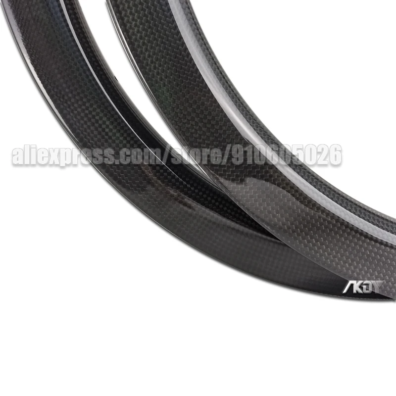 20 Inch Bike Rims Carbon 38mm Depth x 25mm Width Bicycle Rim 20 451 1-3/8 Rim/ V Brake Clincher 28 Holes Wheel 451 BMX Racing
