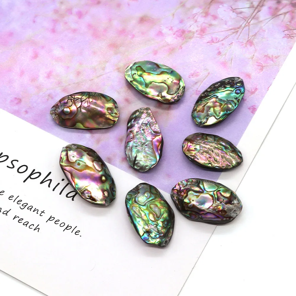 2pcs Natural Abalone Shell Irregular Abalone Beads 13-30mm Charm Fashion Jewelry DIY Necklace Earrings Bracelet Making Accessory