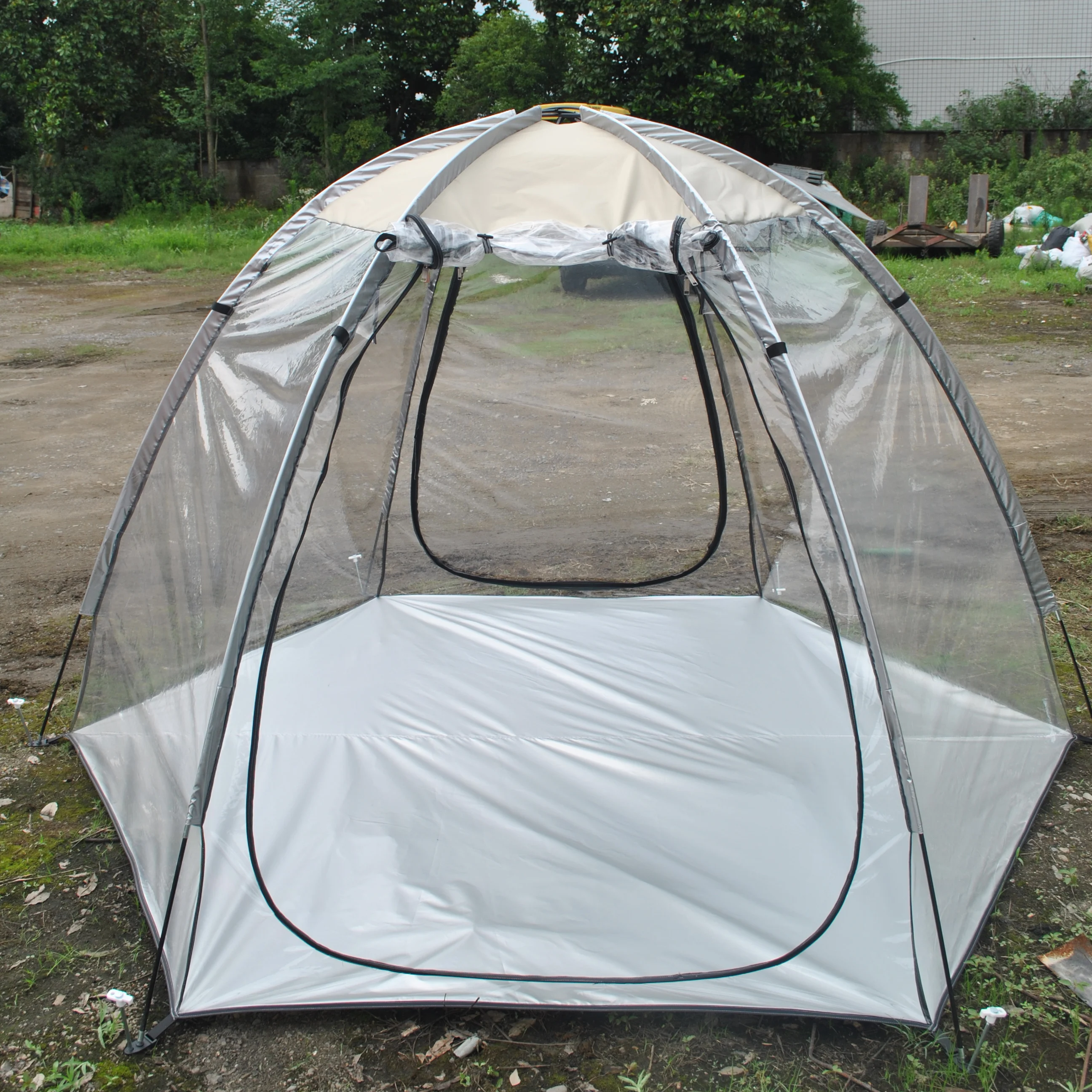 

6 Person Outdoor Sport Tents, Winter Game Tent for Family, Spacious Bubble Tent, Clear Tent with 2 Doors