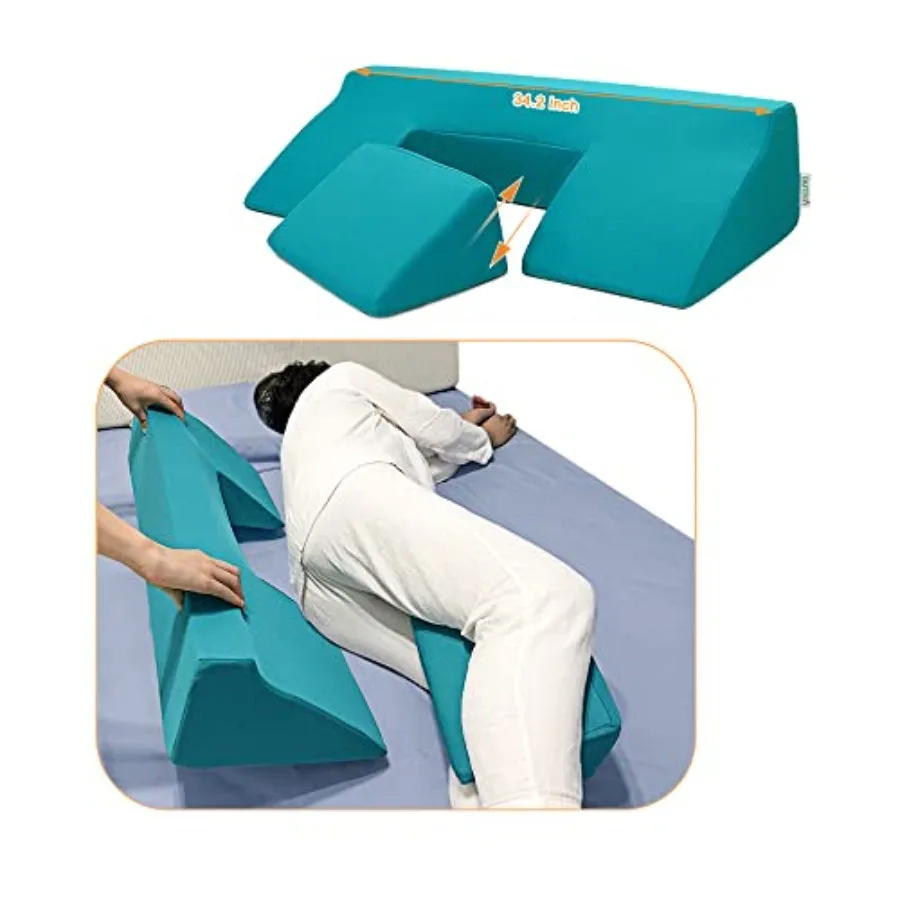 

Bedsore Turning Wedge Pillow Side Sleeping Body Positioning Anti Bed Sores Treatment Bedridden Elderly Patient Foam Cushion Pre