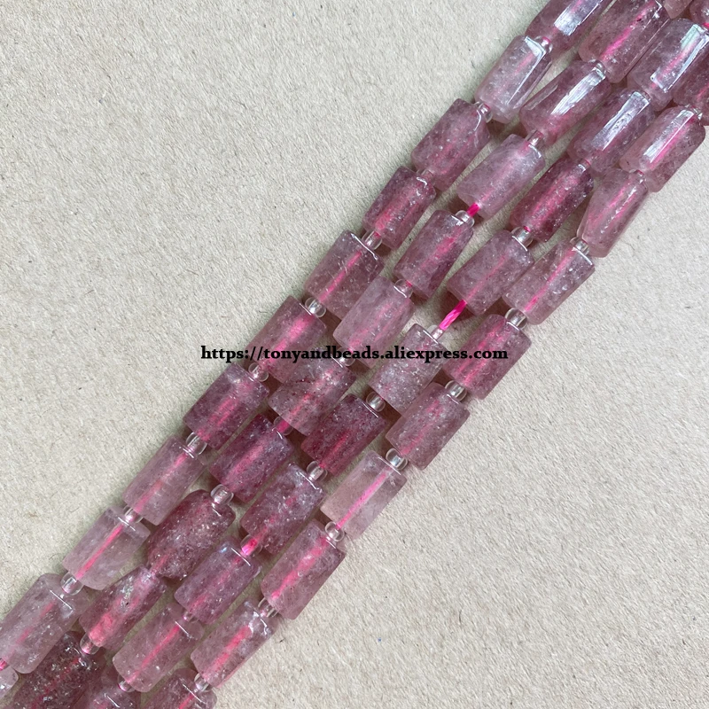 7'' Natural Faceted Amethyst Tiger Eye Jade Etc . Cylinder Spacer Stone Beads 6.5X10mm For Jewelry Making DIY