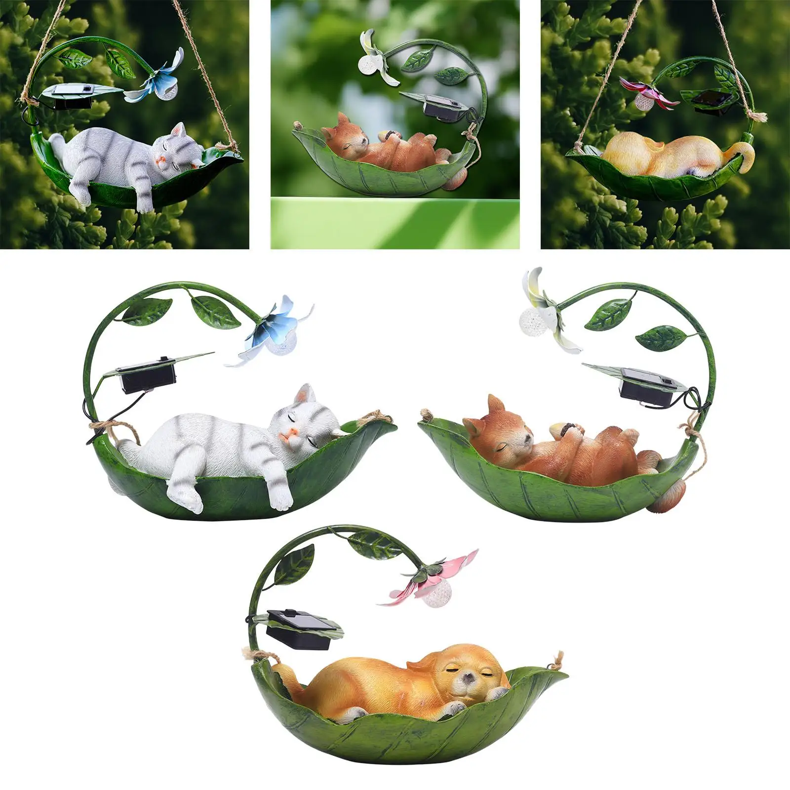 

Animal Hanging Solar Light Lamp Decorative Solar Light Statue Solar Powered