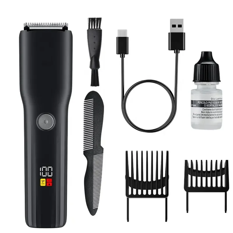 Resuxi Suttik 112 Professional IPX7 Waterproof Hair Trimmer Set 600mAh Battery Men Rechargeable Cordless 0.5-20mm Beard Trimmer