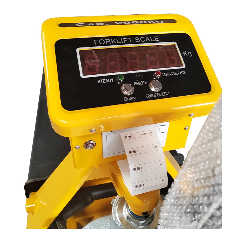 China Manual Hydraulic Pallet Truck With Weighing Scale And Printer 2000kg 2500kg 3000kg 3500kg Transpalette Manuel