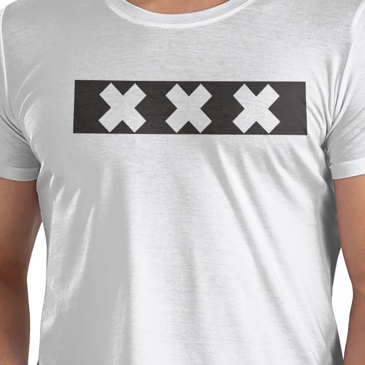 

Футболка из 100% хлопка с флагом Амстердама, мужские классические футболки, мужские футболки с круглым вырезом и коротким рукавом, S-6XL