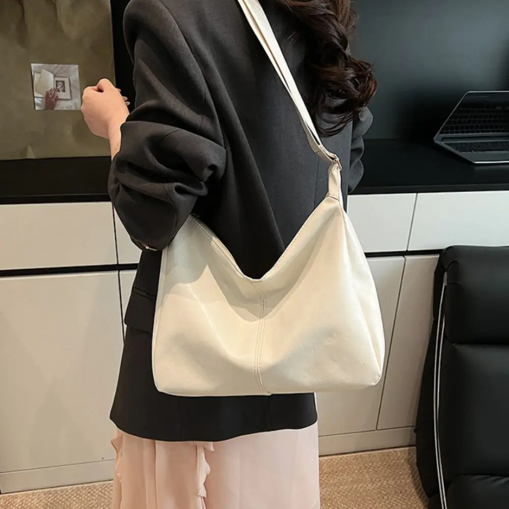 

Новая дизайнерская сумка через плечо, винтажная большая вместительная сумка через плечо, повседневная сумка-тоут из искусственной кожи для женщин