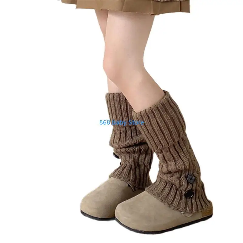 29EE محبوك الجوارب فضفاضة فتاة الجوارب الخريف الشتاء الجوارب جوارب الساق دفئا جوارب الكروشيه