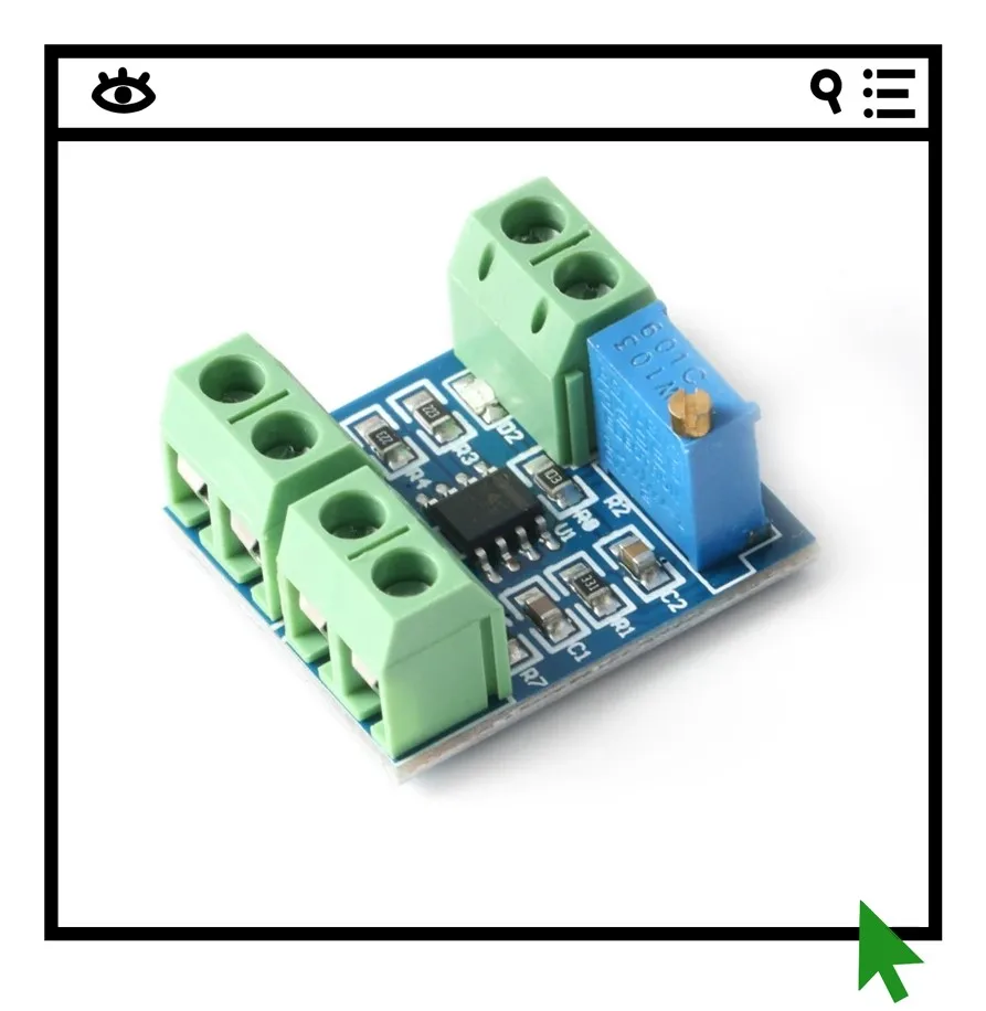 

2PCS Voltage to current module converts 0-5V voltage to 0-20mA current