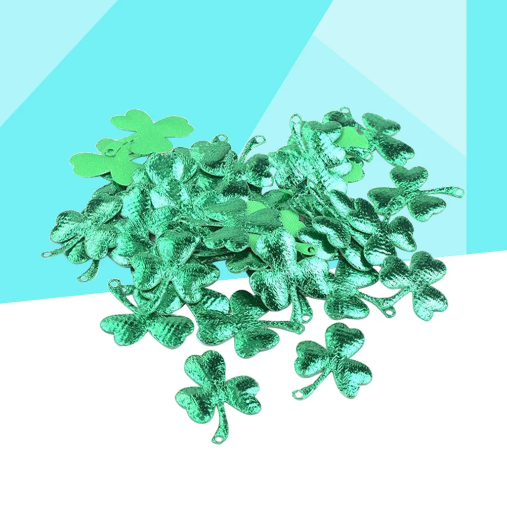 

200pcs Shamrock Confetti Green Scatter Decor Party Table St Patrick Day Wedding Birthday Celebration Festive Atmosphere