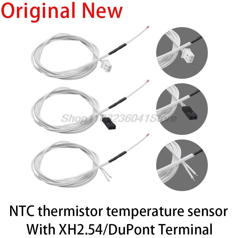 Resistor 100K ohm NTC 3950 Thermistors Thermal Sensors with Dupont/XH2.54 for 3D Printer Reprap Parts Temperature heater cable