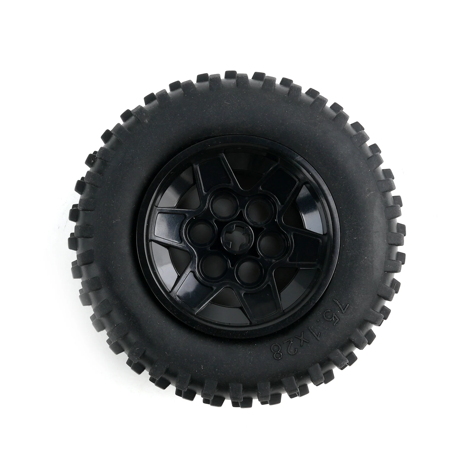 75.1x28mm Tire Hub Small Particle Building Blocks Parts Compatible with 69909/56908 Wheels Model MOC Bricks DIY Toys Accessories