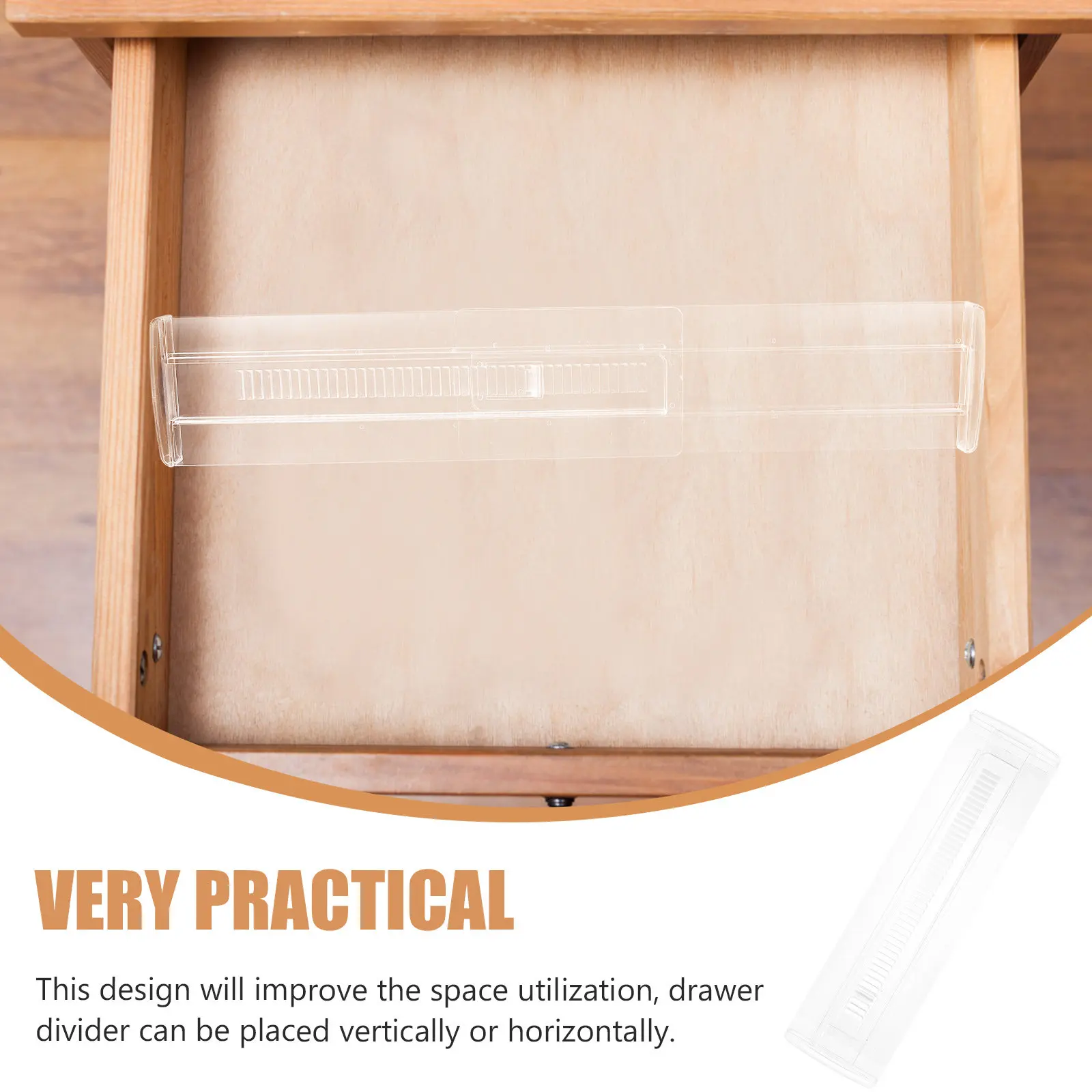 Adjustable Drawer Divider Plastic Expandable Retractable Organize Socks Makeup Cosmetics Storage Neat Home Drawer Separator