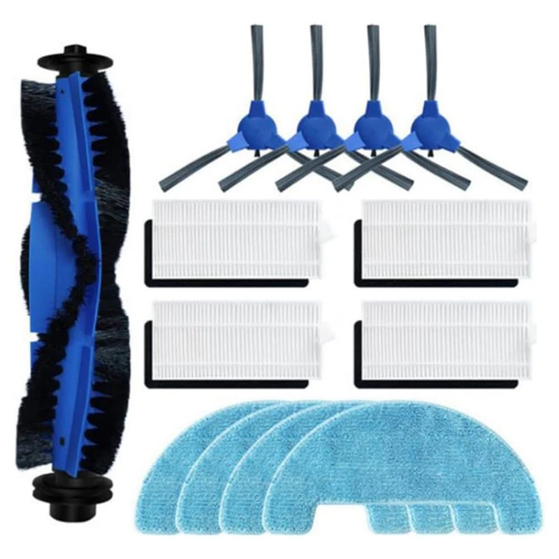 Cepillo Lateral principal, filtros Hepa, almohadillas de fregona, piezas de repuesto de plástico para Robot aspirador Coredy R550 R600 R650 R750