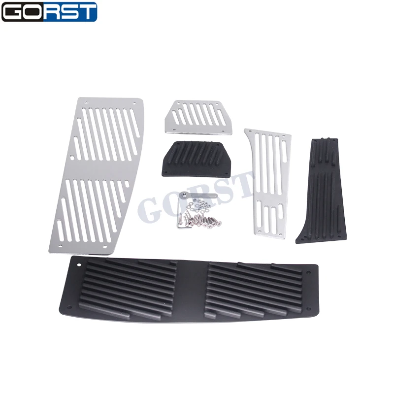 Aluminium Alloy Foot Rest Pad Brake Pedal Fuel Gas Accelerator Pedal for BMW New 3 Series F30 F35 AT with M Logo