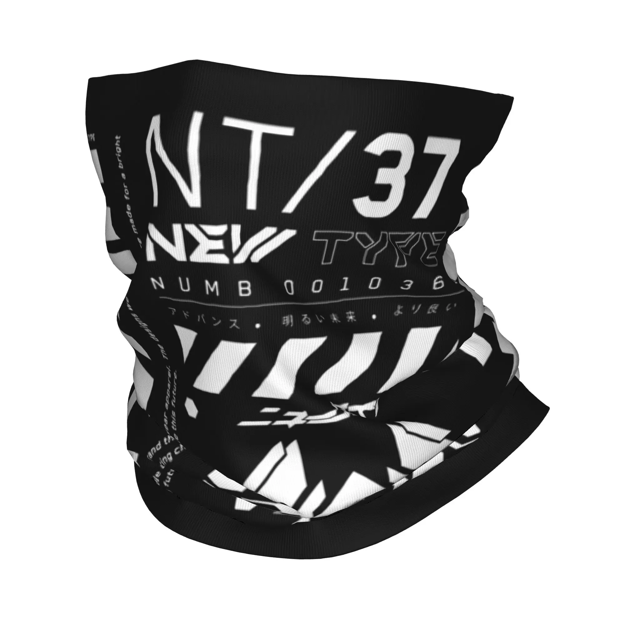 Japanese Techwear Bandana Neck Gaiter Windproof Face Scarf Cover Men Women Future Tech Street Wear Style Headwear Tube Balaclava